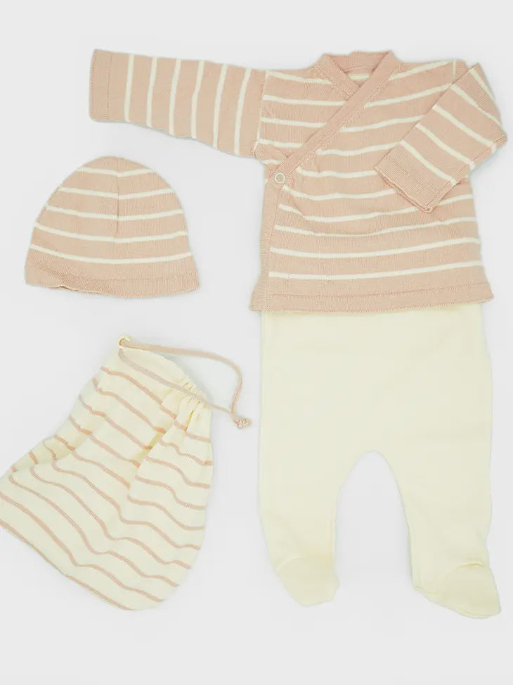 Newborn Pack Stripes Pink, 0-1m