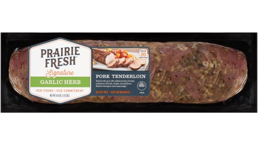 Prairie Fresh Seasoned Pork Tenderloin, 18.4  oz - Garlic Herb