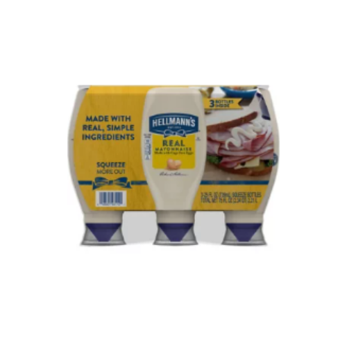 Hellman's Real Mayonnaise, 25 oz., 3-pack - BUSINESS ONLY