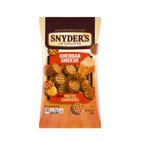 Snyder's of Hanover Pretzel Sandwiches, Cheddar Cheese, 8 oz