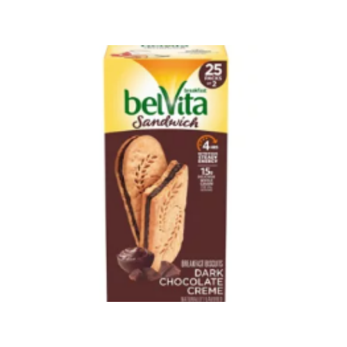 Belvita Dark Chocolate Creme Breakfast Biscuits, 25 ct. - BUSINESS ONLY