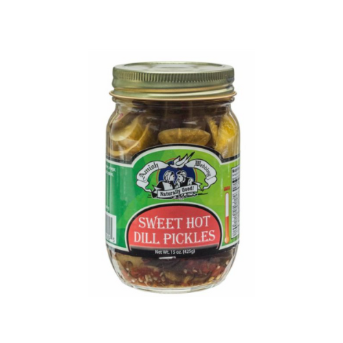 Amish Wedding Sweet Hot Dill Pickles,15 oz