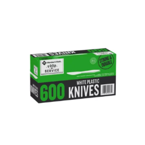 Member's Mark White Plastic Knives, 600 ct. - BUSINESS ONLY