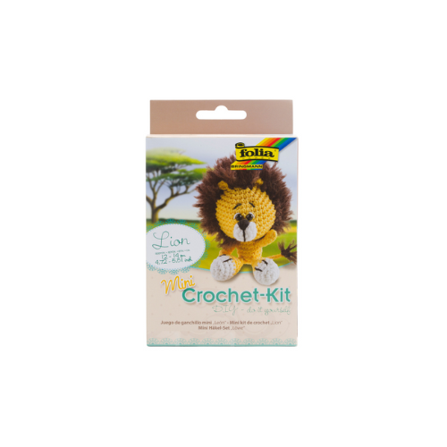 Folia Mini Crochet Kit - Lion