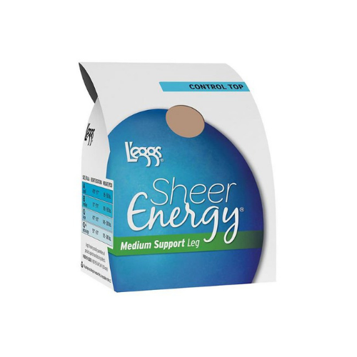 L'eggs Sheer Energy Nylons - Suntan Size A - 6prs