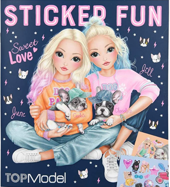 Top Model Coloring Book & Sticker Fun