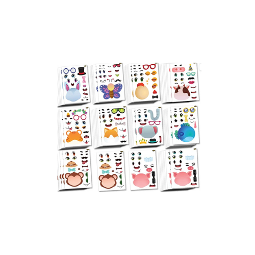 Make-A-Face Sticker Sheets - 10pk