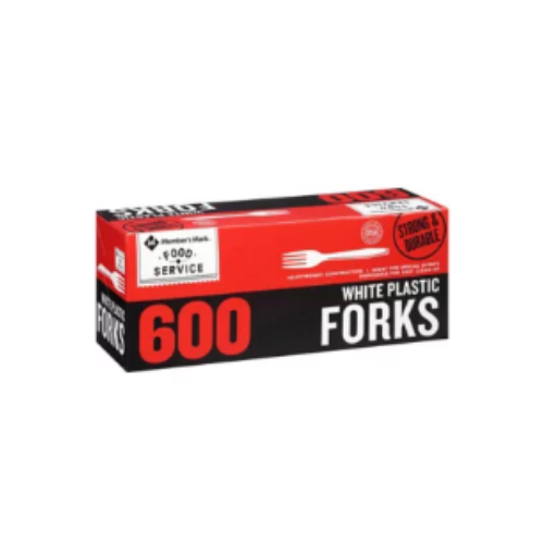 Member's Mark White Plastic Forks, 600 ct. - BUSINESS ONLY