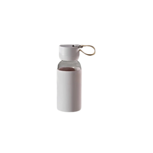 Glass Water Bottle - Grey