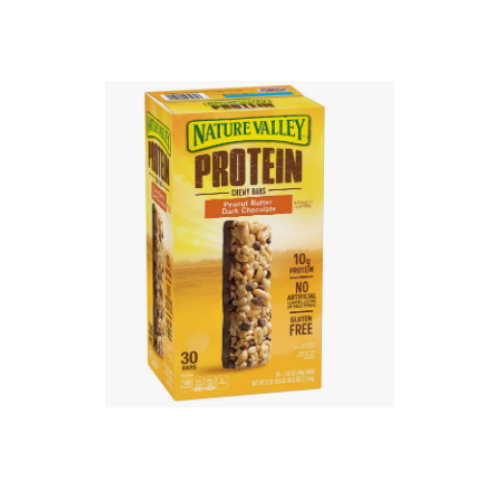 Nature Valley Peanut Butter Dark Chocolate Protein Chewy Bars, 30 ct. - BUSINESS ONLY