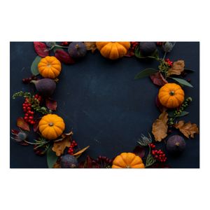 Zela Paper Placemats 25ct - Fall Wreath