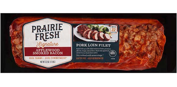 Prairie Fresh Seasoned Pork Loin Filet, 1.7 lbs. - Applewood Smoked Flavor