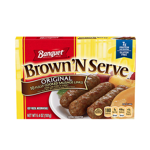 Banquet Brown 'N Serve Original Sausage - 6.4oz