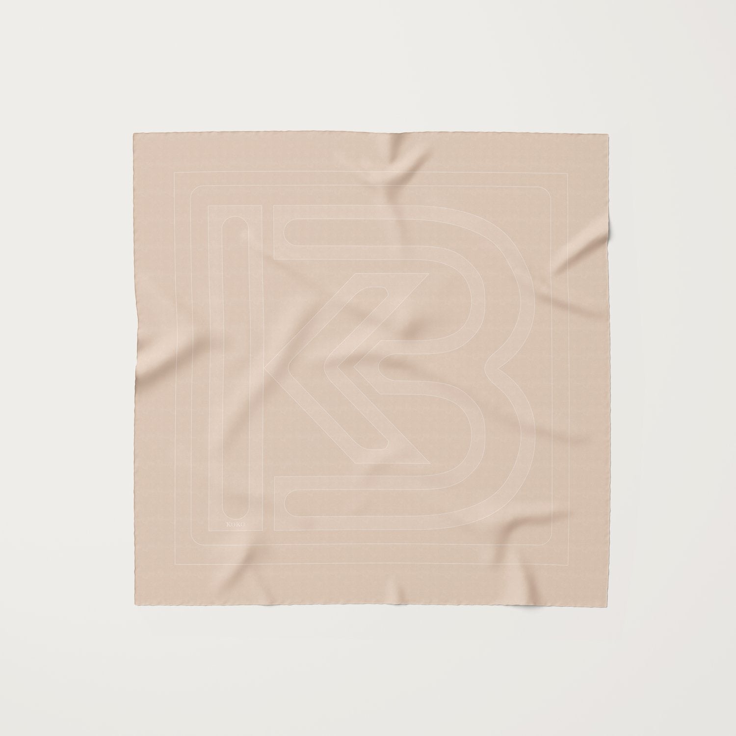 KOKO, 90cm Silk Scarf, Basico Blonde