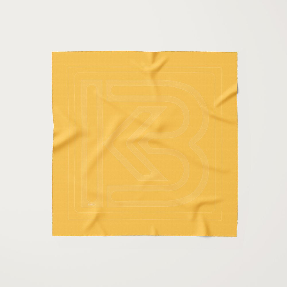 KOKO, 90cm Silk Scarf, Basico Lemon Drop