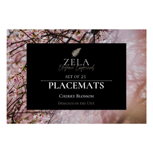 Zela Paper Placemats 25 ct. - Cherry Blossom