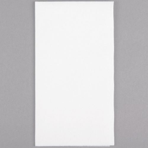 Choice White Linen-Feel 1/8 Fold Dinner Napkin - 50 ct