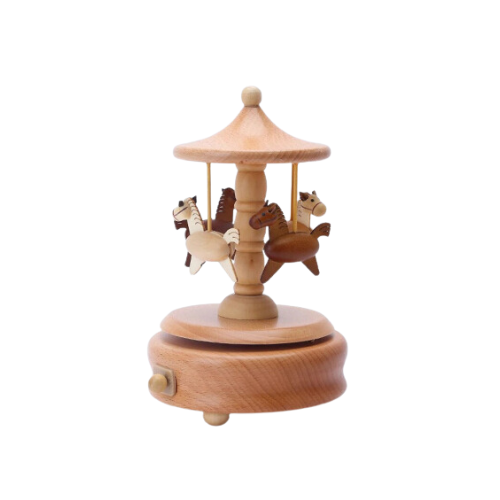 Wooden Carousal Music Box