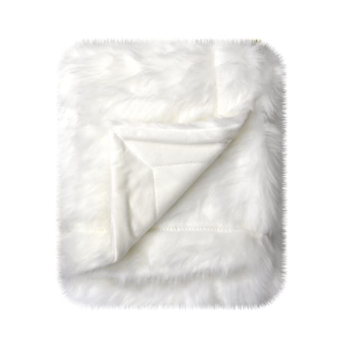 Little Starter Blanket Mongolian Baby, White, 30 x 40