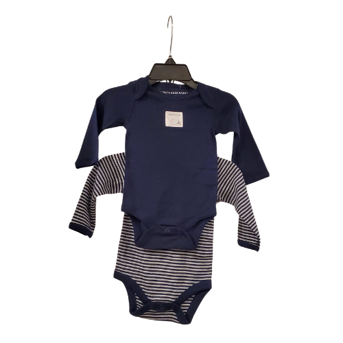 Burt's Bees Baby 2 piece set in blue, 0-3m