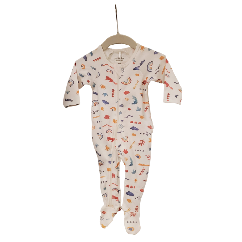 purebaby Geo Print Sleeper, 0-3 months