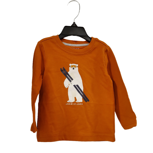 J and J Long Sleeve Polar Bear Shirt, 12-18m