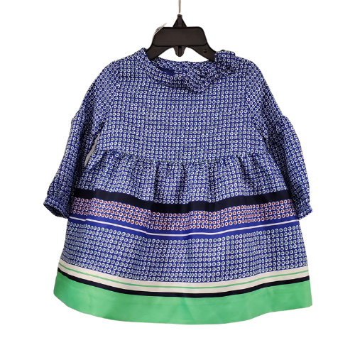 J and J Blue Polka Dot Dress, 6-12m