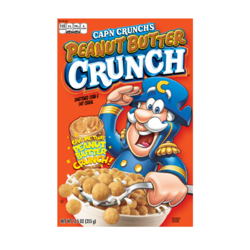 Cap'N (Captain) Crunch Peanut Butter Crunch Cereal - 11.4oz