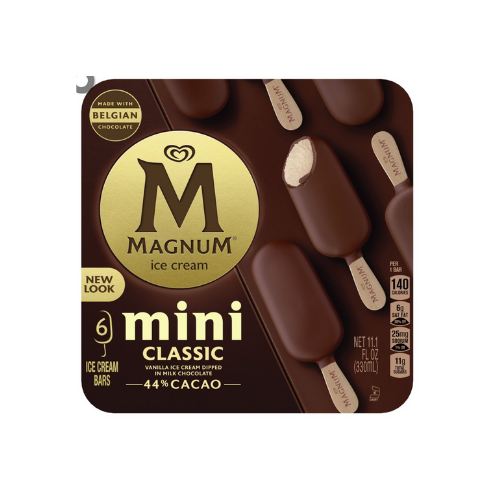 Magnum Mini Classic Ice Cream Bars - Vanilla - 6ct