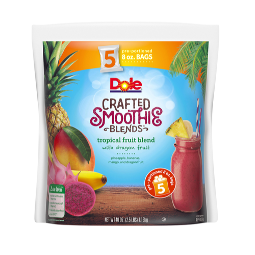 Dole Crafted Smoothie Blends - Tropical Fruit - 2.5lbs