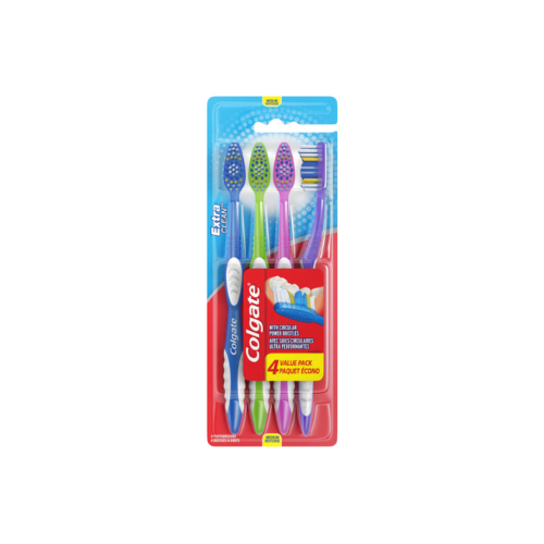 Colgate Extra Clean Toothbrush - 4ct