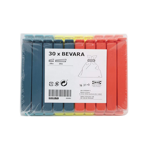 Ikea Bevara Bag Clips 30 ct