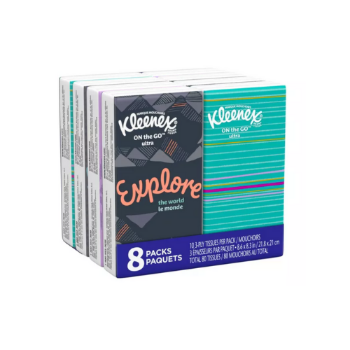 Kleenex 8-pack pocket tissues