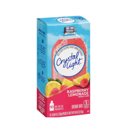 Crystal Light Raspberry Lemonade Drink Mix - 10ct