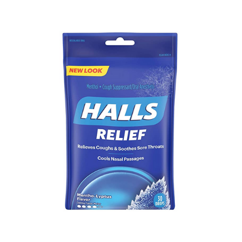 Halls Relief Mentho-Lyptus Flavor Cough Drops - 30ct.