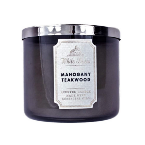 White Barn 3- Wick Candle - Mahogany Teakwood