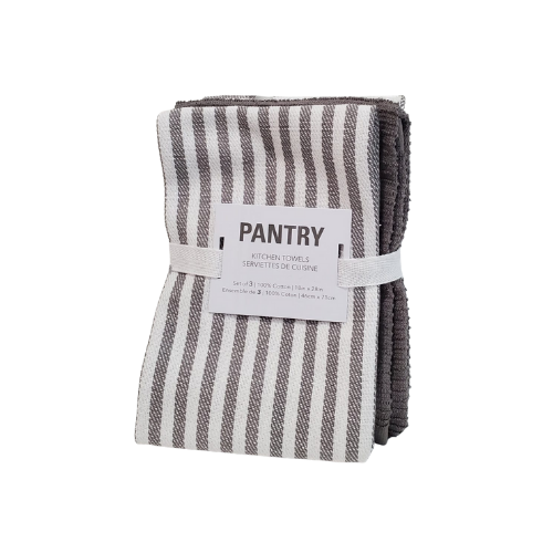 Cotton Kitchen Towels, 3pk - Gray