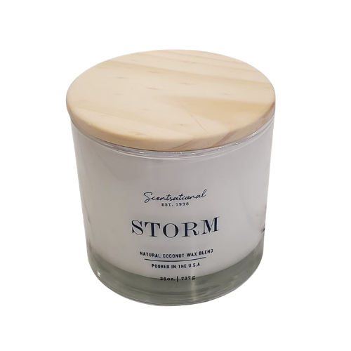 Scentsational Luxury Soy Candle 26oz. - Storm Scent