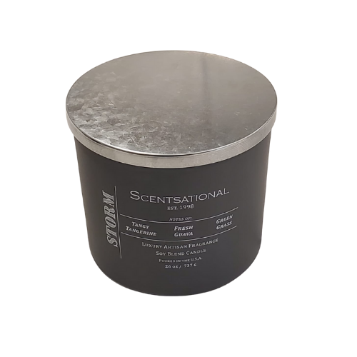 Scentsational Luxury Soy Candle 26oz. - Storm Scent