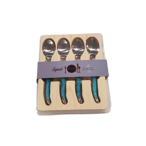 Laguiole 4pc Mini Spoons - Blue