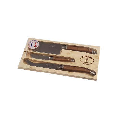 Laguiole 3 Piece Cheese Knife Set - Jean Dubost