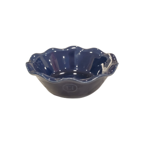 Emile Henry 5.5" Blue Ruffled Pie Dish