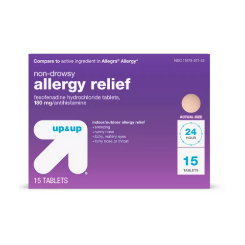 Up & Up Allergy Medicine (fexofenadine)- Non drowsy, 30 tablets