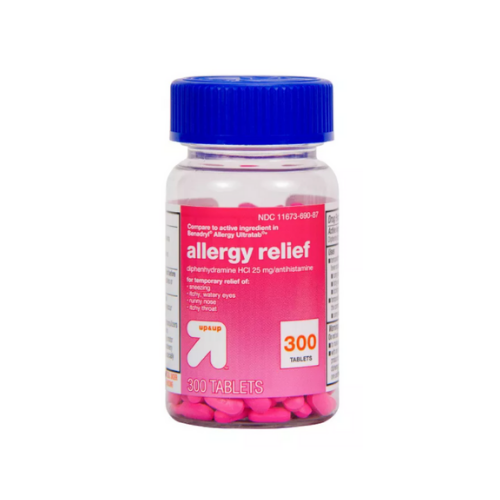 Up & Up Allergy Relief  (Diphenhydramine), 300 tablets