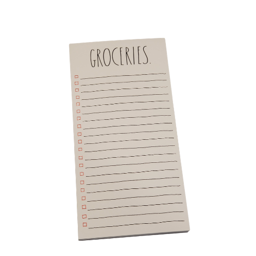 Rae Dunn 'Groceries' Note Pad