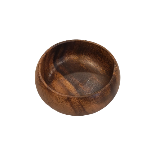 Round Wooden Bowl - 4"