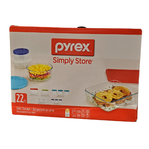 Pyrex 22 Piece Food Storage Container Set