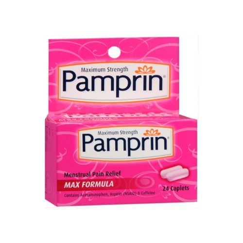 Pamprin Maximum Strength Max Formula Menstrual Pain Relief Caplets - 24 ct