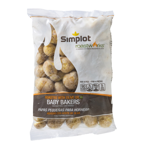USF Frozen Baby Bakers - Whole Mini Skin-On Potatoes - 2.5lbs