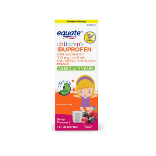 Children's Ibuprofen Liquid  100mg - Berry Flavor - 8oz